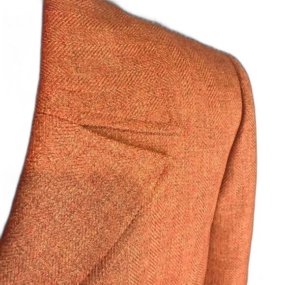 Le Suit Skirt Suit Women's Size 8 Rust Tweed 2-Piece Set Blazer & Skirt - Picture 7 of 9